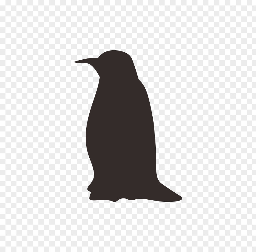 Penguin Pattern Bird Black And White Silhouette Wallpaper PNG