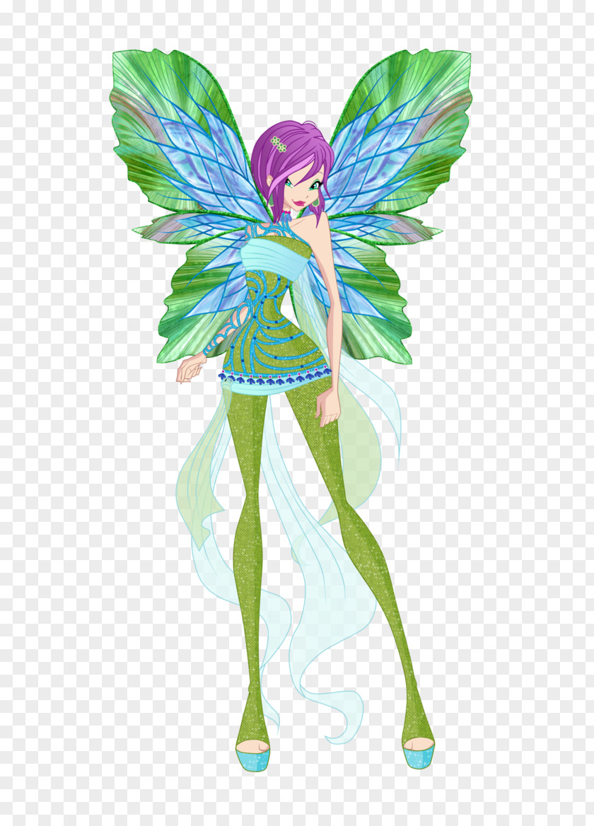 Rainbow Dream Tecna Fairy Digital Art Image PNG