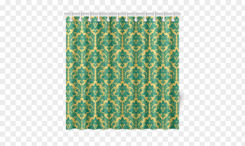 Yellow Curtain Place Mats Rectangle Turquoise PNG