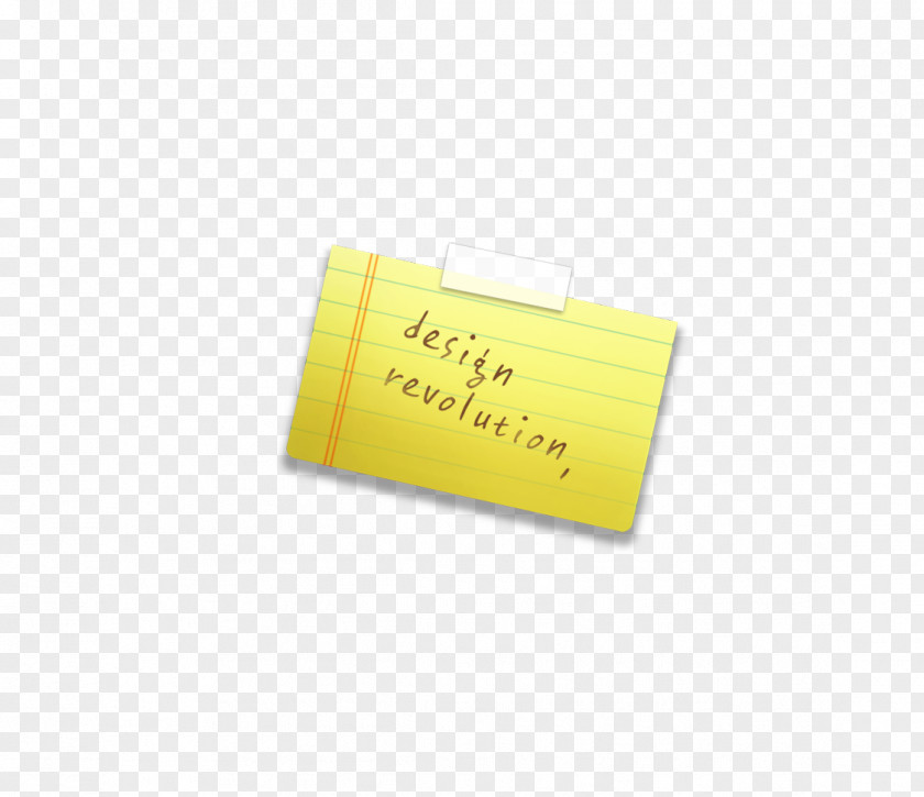 Yellow Sticky Notes Brand Material PNG