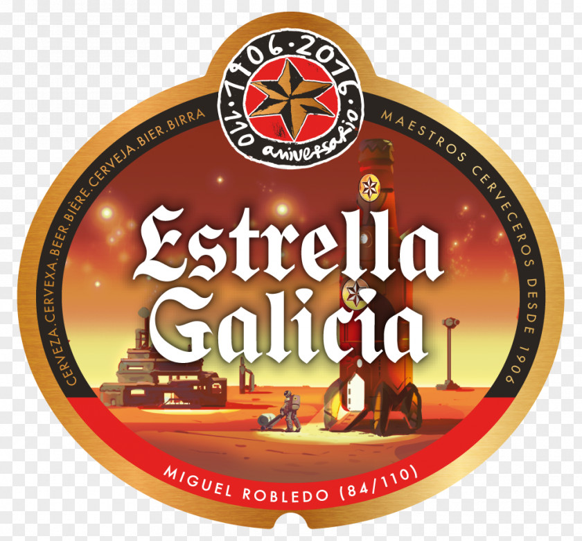 Beer Estrella Galicia Damm Pale Lager PNG