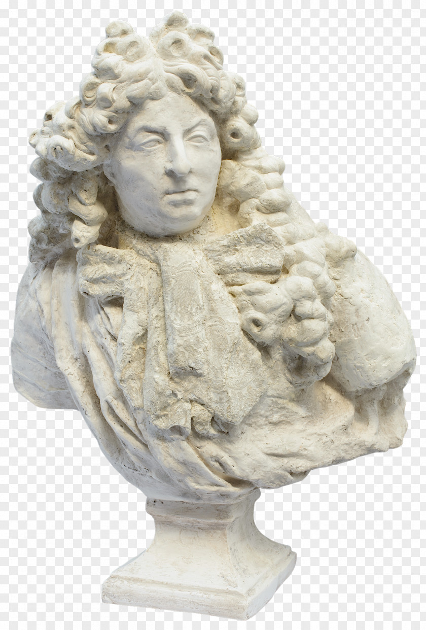 Bust Of Louis XIV France Aristotle With A Homer Equestrian Statue King PNG
