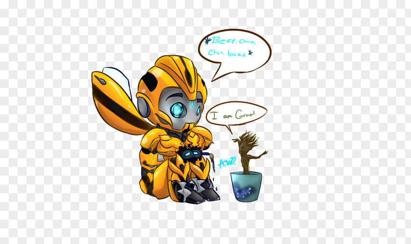 Groot Guardians Of The Galaxy Bumblebee Soundwave Sunstreaker Transformers Drawing PNG