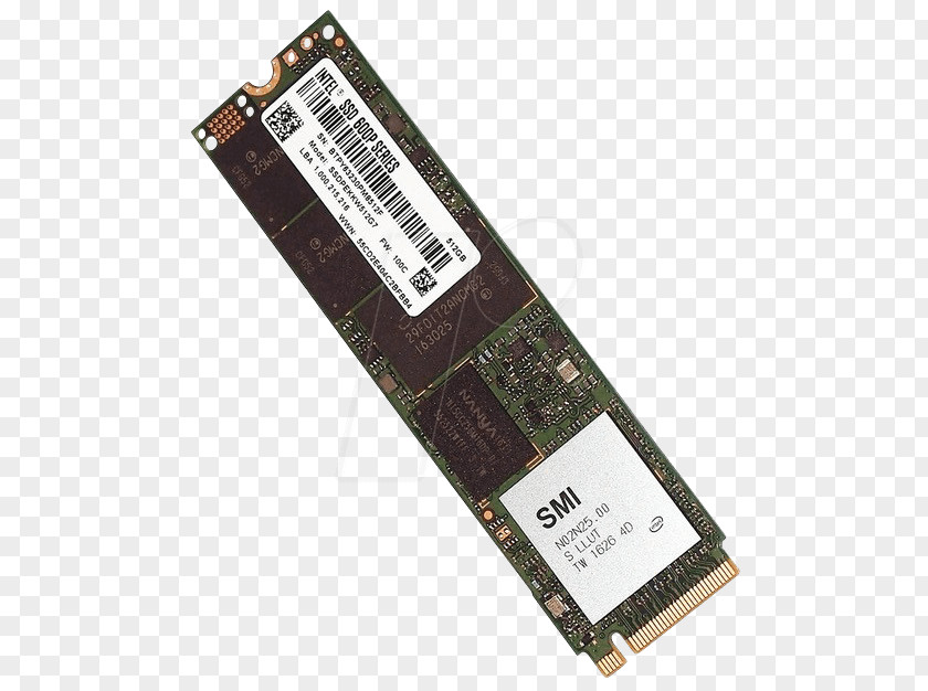 Intel Flash Memory Solid-state Drive PCI Express M.2 PNG