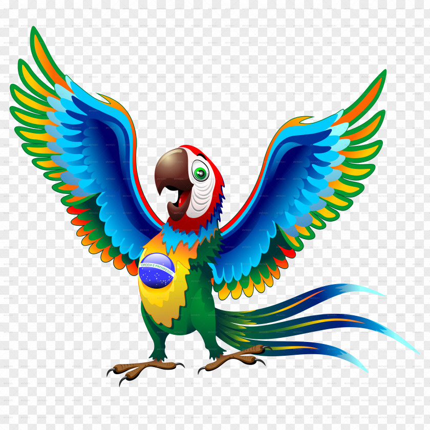 Parrot Brazil Scarlet Macaw Bird PNG