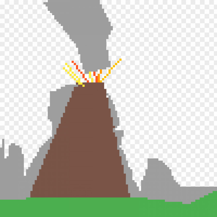 Volcano Minecraft Cartoon Angle Font PNG