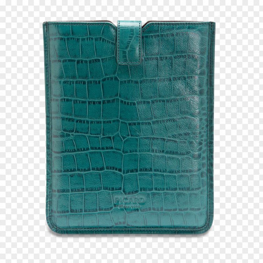 Wallet Leather Rectangle Turquoise PNG