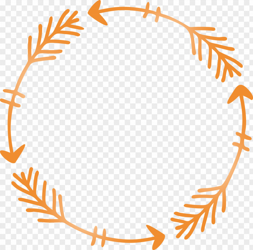 Boho Arrow Frame PNG