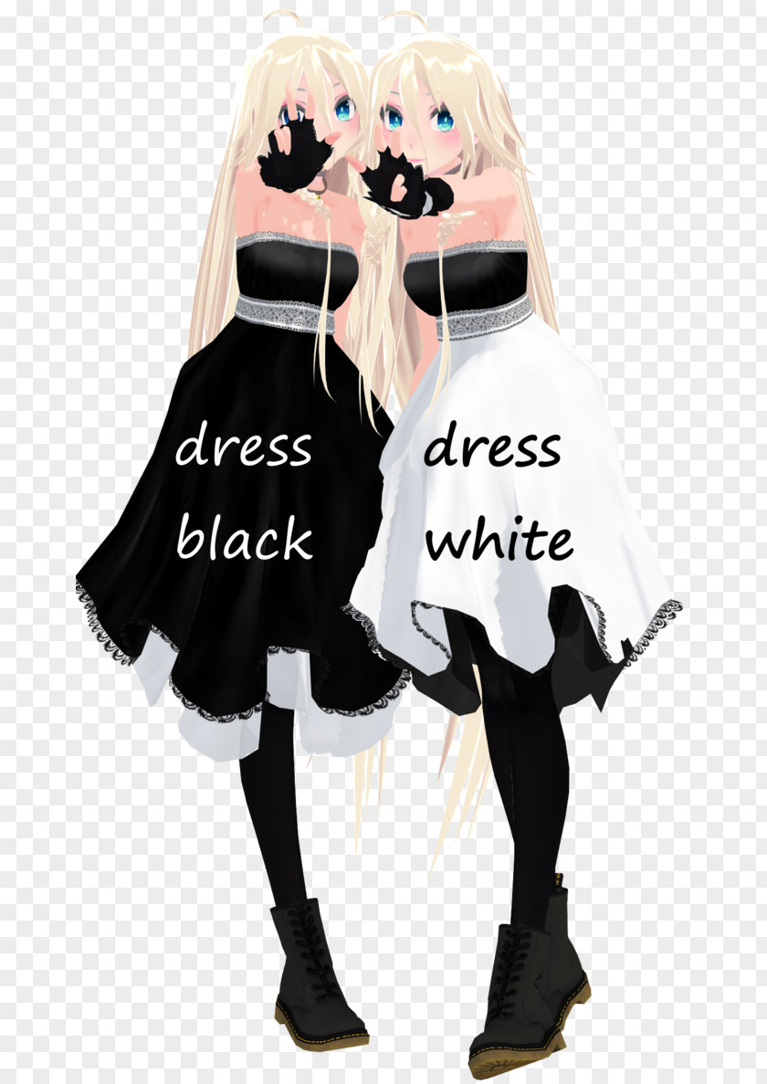 Dress Little Black School Uniform MikuMikuDance Clothing PNG