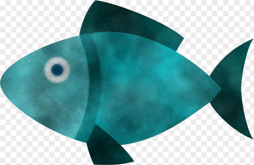 Fish Fin Turquoise Blue PNG