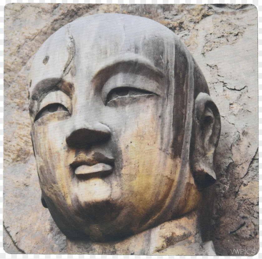 Portrait Mouse Pad Longmen Grottoes Longmenzhen Qiongzhu Temple Fengxian District Tang Dynasty PNG