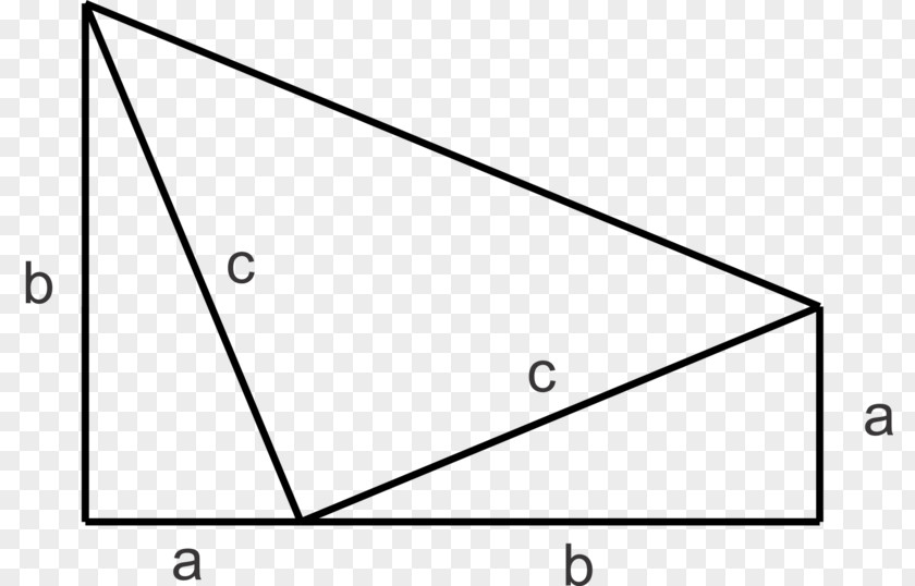 Triangle Right Pythagorean Theorem Hypotenuse Mathematical Proof PNG