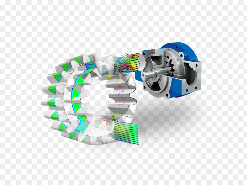 Ansys Cfx Computational Fluid Dynamics ANSYS CFX Gear Pump PNG