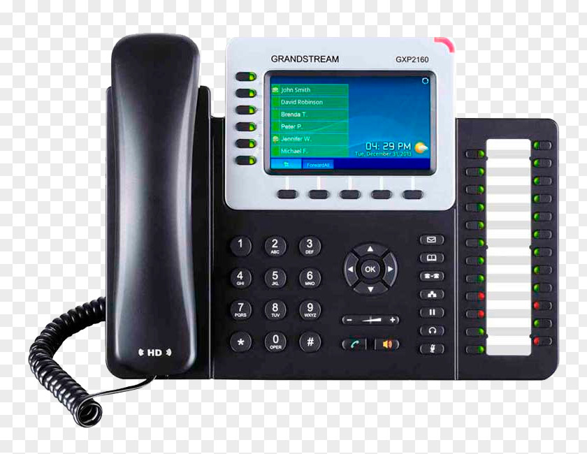 Business Grandstream Networks GXP2160 VoIP Phone Voice Over IP Telephone PNG