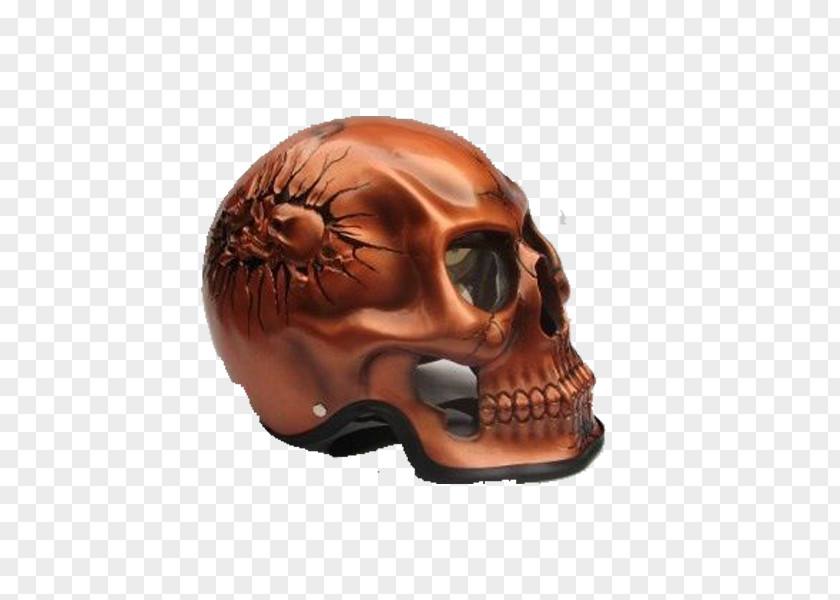 Red Skull Motorcycle Helmet Car Skully PNG