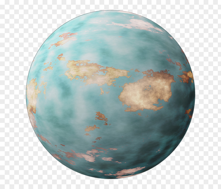 Blue Earth Exoplanet Astronomical Object PNG