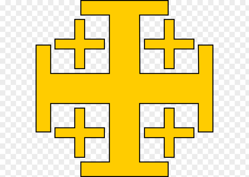 Christian Cross Crusades Jerusalem Symbol PNG