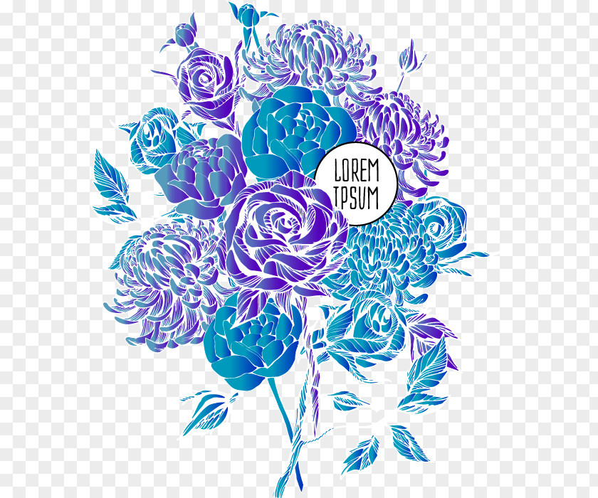 Color Negative Effect Of A Bouquet Flowers Blue Rose Flower Ramo De Noiva PNG