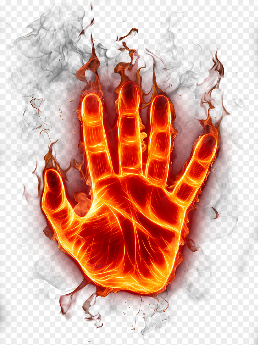 Flame Hand Fire PNG