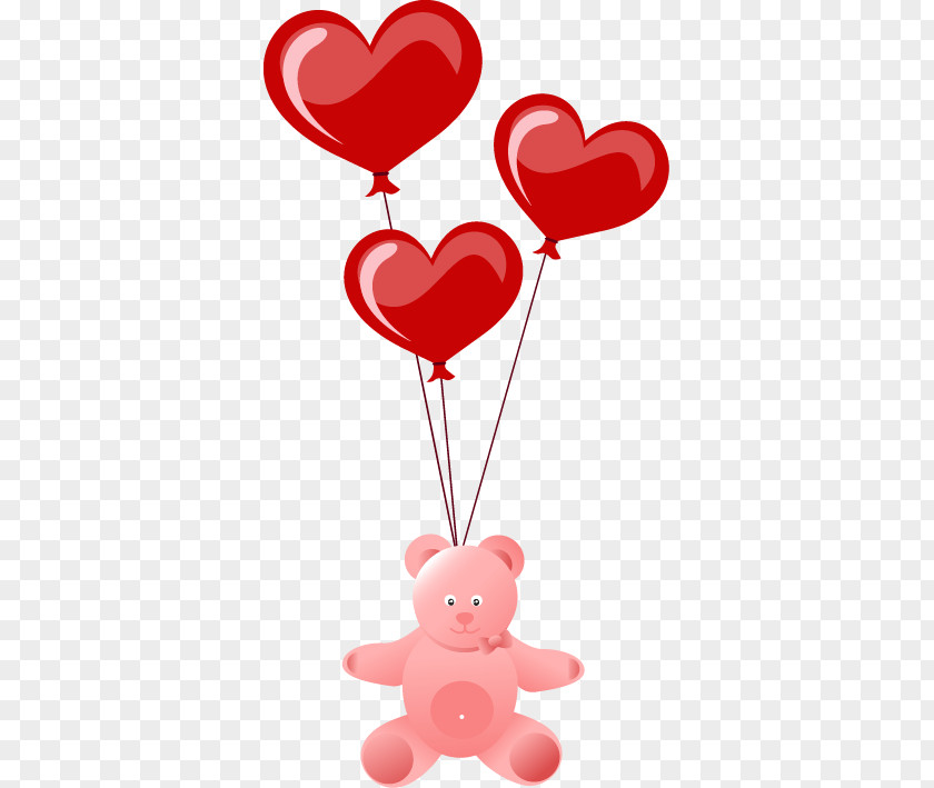 Valentine's Day Heart-shaped Balloon Heart Clip Art PNG
