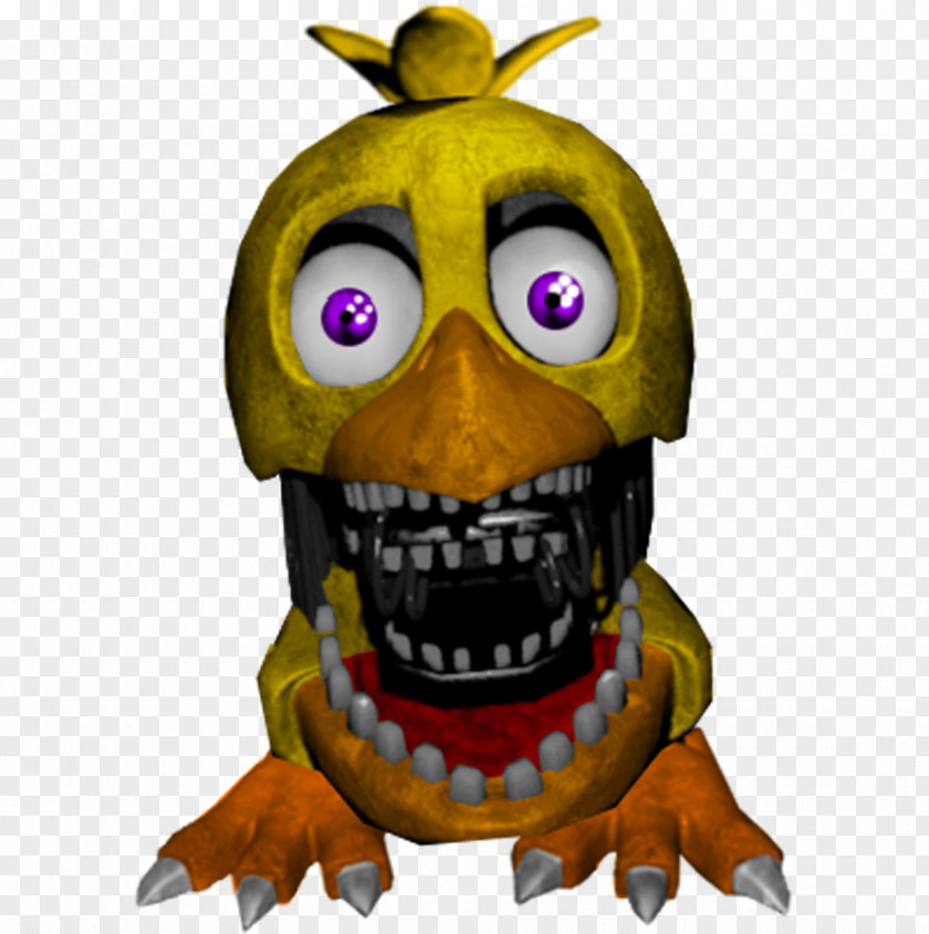 Yellow Message Five Nights At Freddy's 2 Goosey Loosey Foxy Loxy Cupcake PNG