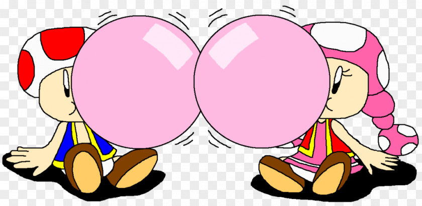 Chewing Gum Bubble Pink PNG
