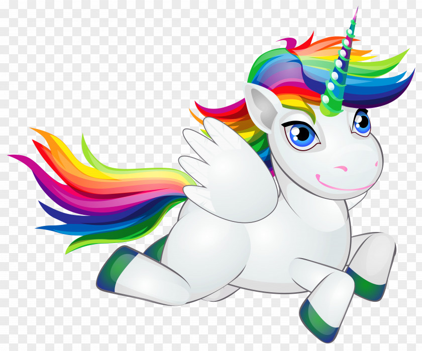 Cute Rainbow Pony Clip Art Image Horse Unicorn PNG
