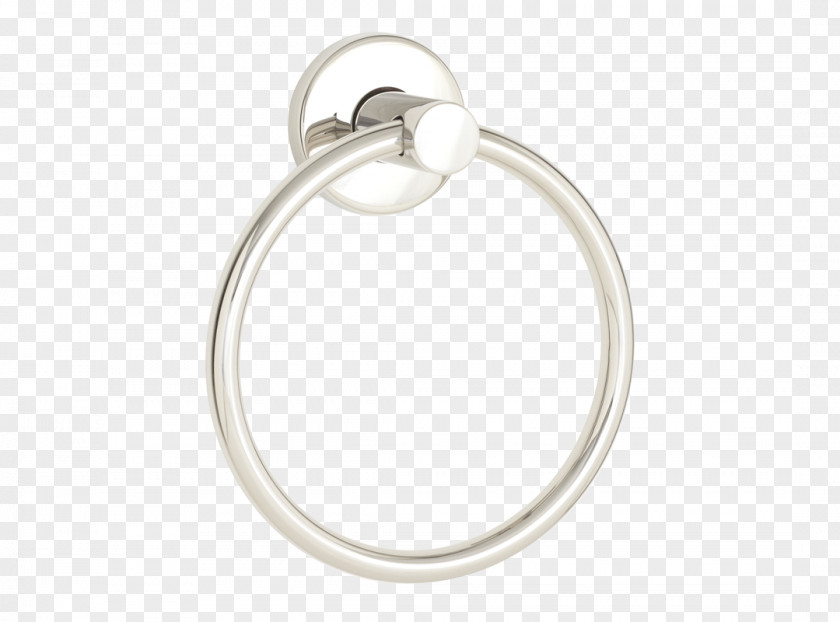 Hotel Bathroom Accessories Earring Body Jewellery Stainless Towel Ring Silver PNG