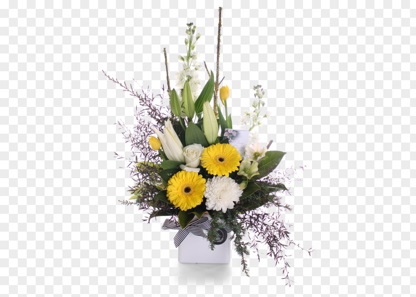 Lemon Flowers Floral Design Cut Vase Flower Bouquet PNG