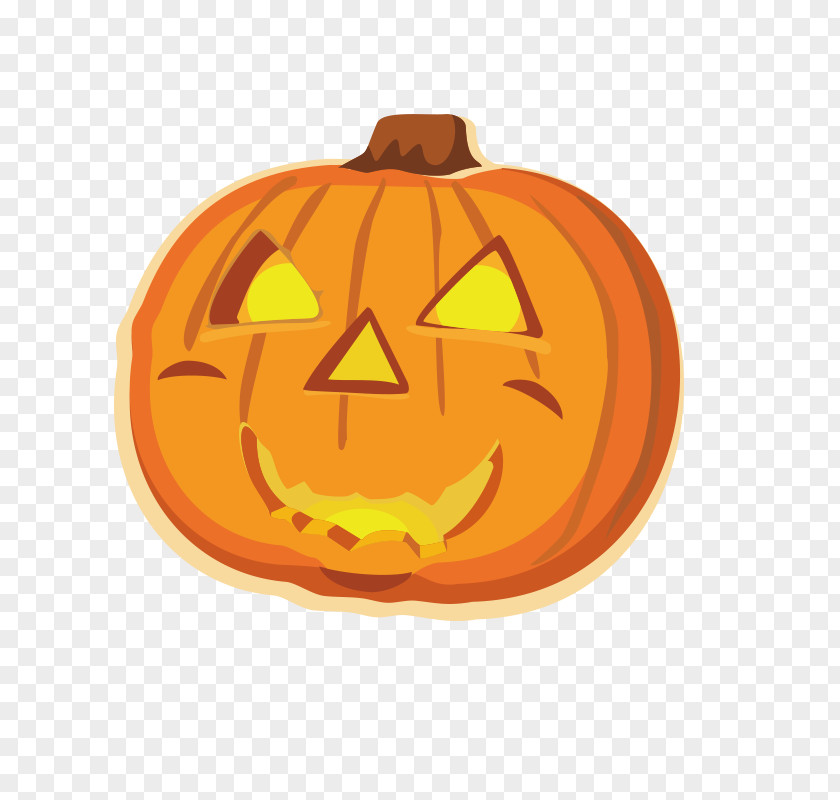 Pumpkin Jack-o-lantern Halloween Cartoon Clip Art PNG