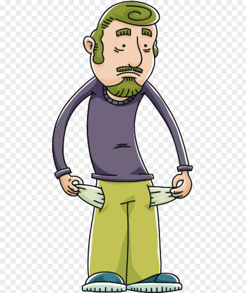 A Cartoon Illustration Of Penny Poor Man PNG cartoon illustration of a penny poor man clipart PNG