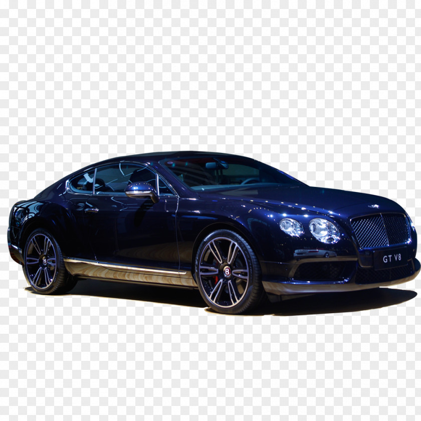 Dark Blue Luxury Car Bentley Continental GTC Supersports Mid-size Vehicle PNG
