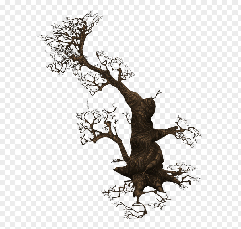 Dead Tree Material Branch Concept Art Drawing Illustration PNG