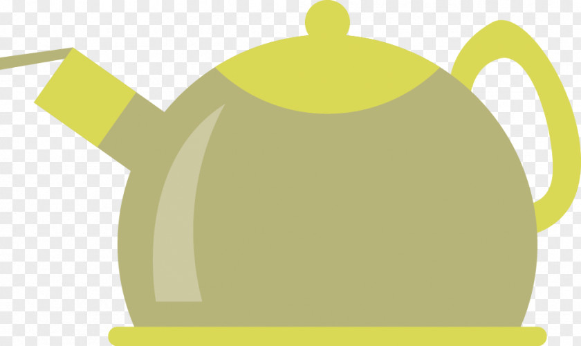 Kettle Vector Material Brand Yellow Font PNG