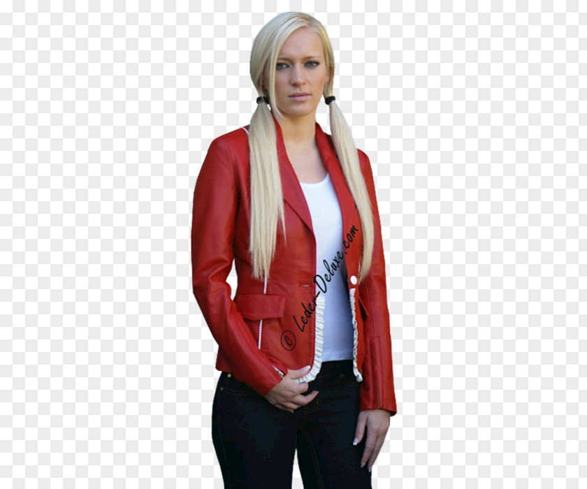 Red Blazer Leather Jacket Clothing Fashion PNG