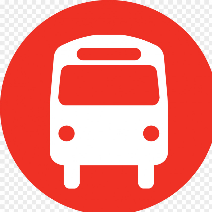 Red Bus Icon School San Diego Metropolitan Transit System Stop PNG