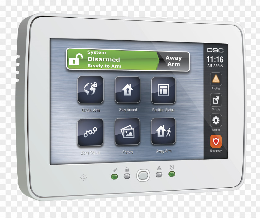 Security Alarms & Systems Touchscreen Keypad Motion Sensors Alarm Device PNG