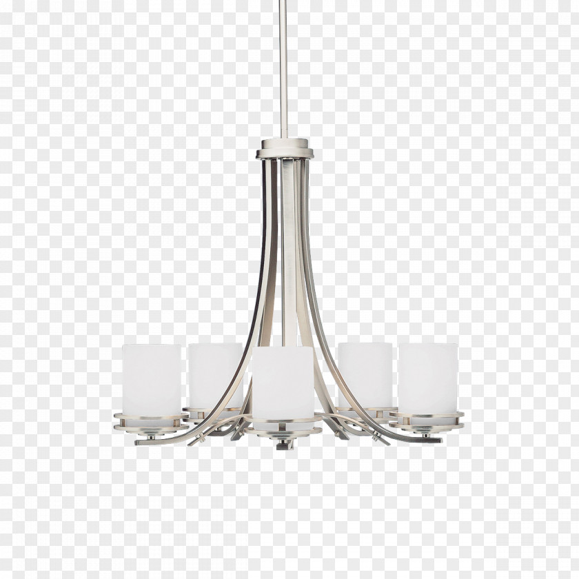 Light Lighting Chandelier Brushed Metal Incandescent Bulb PNG