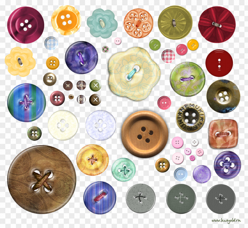 Sew 400 Buttons Clip Art PNG