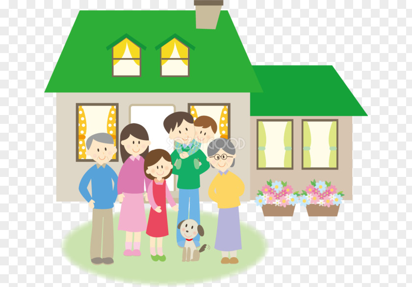 House Plan Illustration Family Building PNG