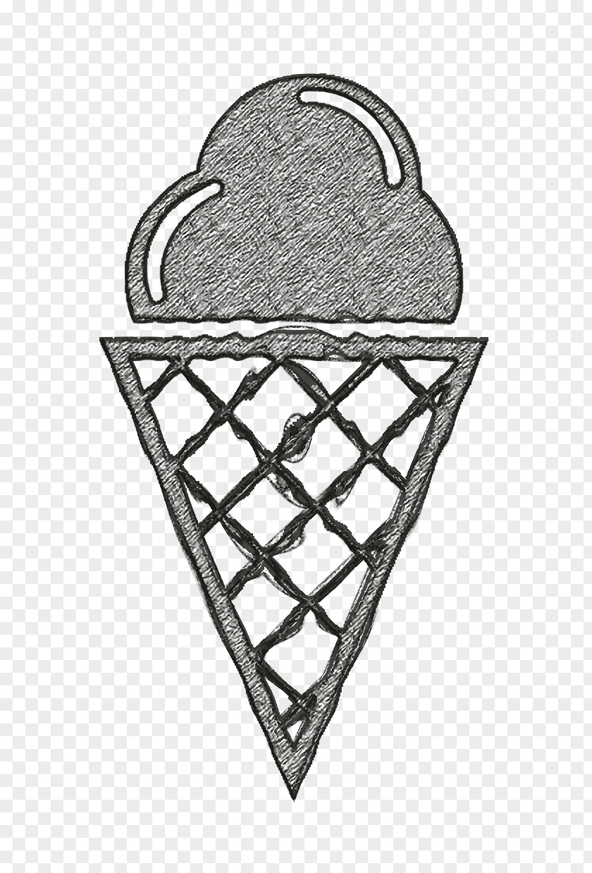 Ice Cream On Cone Icon Iconographicons Food PNG