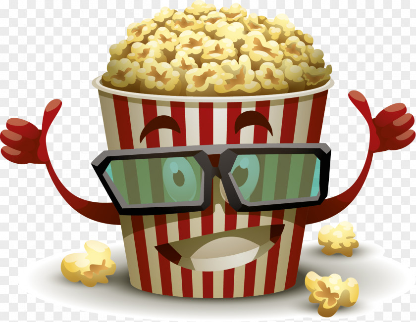 Popcorn 3D Film Cinema PNG
