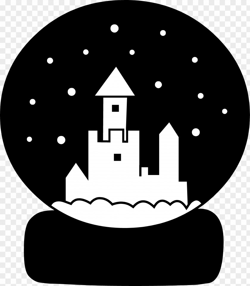 Snow Scene Globes Clip Art PNG