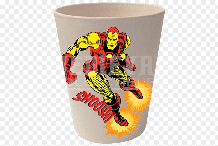 Bamboo Cups Iron Man Marvel Cinematic Universe Comics AllPosters.com PNG