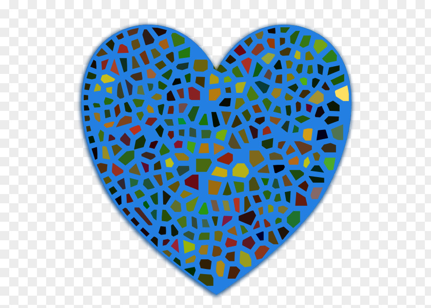 Cobalt Blue Organism Heart PNG
