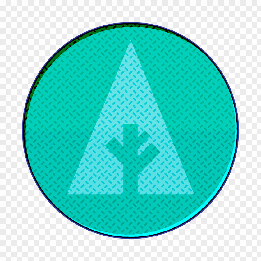 Electric Blue Triangle Forrst Icon PNG
