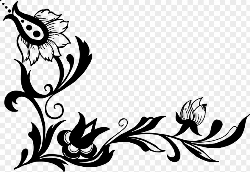 Flower Corner Clip Art PNG