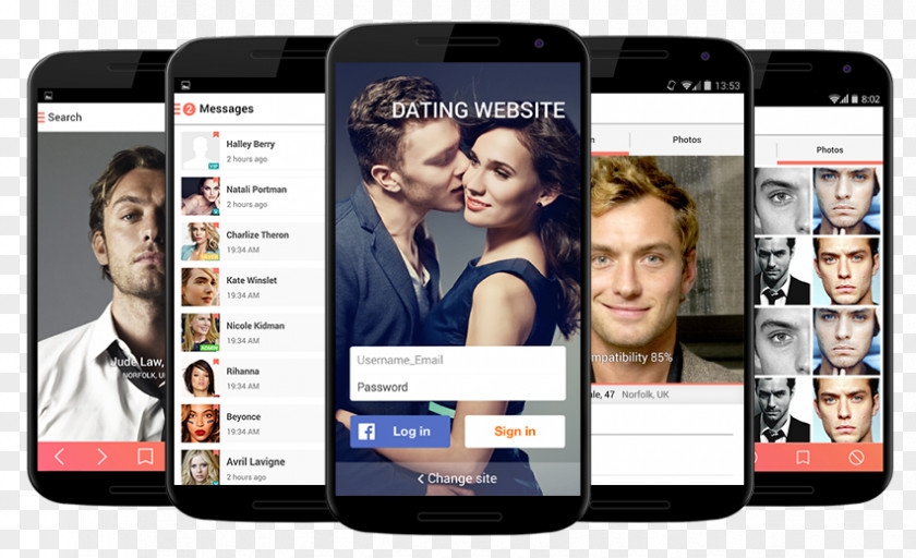 Habits And Customs Online Dating Service Mobile Applications PNG