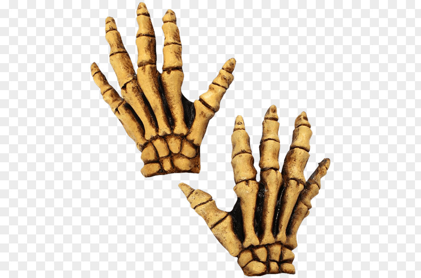 Hand Bones Glove Costume Clothing Accessories Halloween PNG