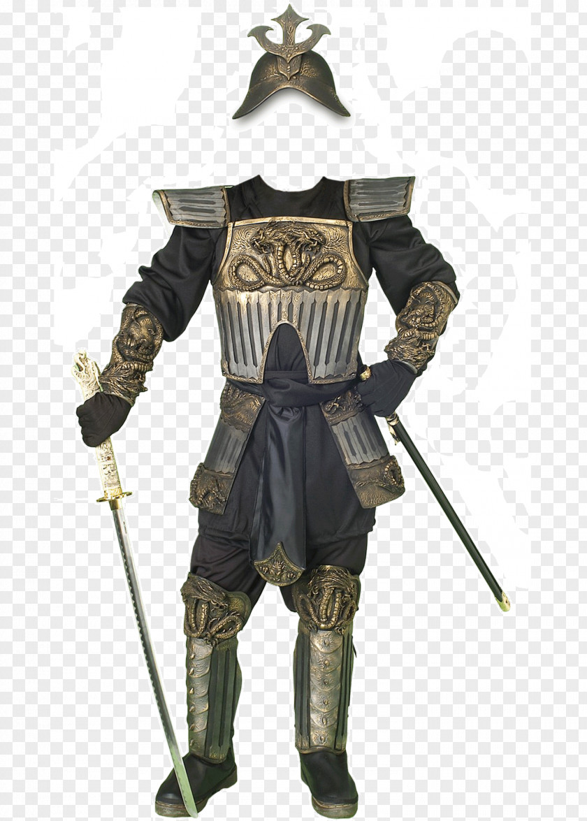 Armour Costume Party Robe Samurai Japanese PNG
